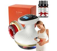 Massaggiatore Vacuum per Corpo Anticellulite, Massaggiatore Elettrico Anticellulite, Funzione di Calore, 9 Livelli di Riscaldamento e Aspirazione Regolabili, Pelle Più Soda e Compatta