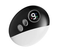 Massaggiatore vibrante riscaldato da 3,94 pollici con display a LED - Spazzola meridiana per la pancia | Strumento di raschiatura portatile a 9 temperature per rilassamento della schiena, gambe