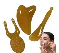 Massaggiatore viso - 3 parti in resina per la cura manuale della modellazione - massaggiatore per il viso - per donne e uomini da utilizzare in casa e in bagno per routine quotidiana