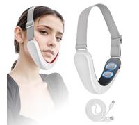 Massaggiatore viso a forma di V, rosso e blu, con doppio mento, 6 modalità per ridurre il doppio mento e tonificare il viso V-Face Shaper Face Lifting