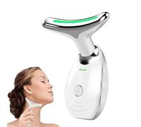 Massaggiatore Viso Antirughe Lifting Elettrico: Dispositivo di Bellezza con 3 Modi LED - Massaggio EMS per Face Lifting - 45°C Terapia Della Luce Gua Sha Massaggiatore Facciale del Collo Rassodante