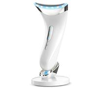 Massaggiatore Viso Antirughe Lifting Elettrico: Dispositivo di Bellezza con 3 Modi LED - Massaggio EMS per Face Lifting - 45°C Terapia Della Luce Gua Sha Massaggiatore Facciale del Collo Rassodante