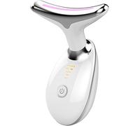 Massaggiatore Viso Antirughe Lifting Elettrico: Dispositivo di Bellezza con 3 Modi LED - Massaggio EMS per Face Lifting - 45°C Terapia Della Luce Gua Sha Massaggiatore Facciale del Collo Rassodante