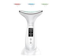 Massaggiatore viso contro le rughe, rimozione doppio mento 6 in 1, 3 colori LED, anti-rughe Beauty Device 5 ℃ freddo e 45 ℃, massaggiatore per viso, terapia della luce del viso, massaggiatore viso
