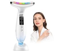 Massaggiatore Viso Elettrico Antirughe Lifting: Massaggio Face Lifting con Freddo 5℃ & Trattamento Caldo 45℃ - Dispositivo di Bellezza 6 Modi 7 Colori LED - Face Massager EMS Gua Sha per Collo e Viso