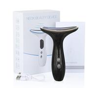 Massaggiatore Viso EMS Antirughe 45°C - Riduce Doppio Mento, Rassoda Collo e Mandibola - Per Donna, Uomo, Viaggio, Routine Anti-Età