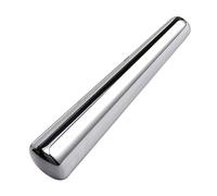 Massaggiatore viso in acciaio inox, bastone per terapia Guasha, strumento per agopressione per rassodare la pelle, sollievo dal gonfiore, lenitivo muscolare, lucidato a specchio, 8,5 x 1,7 cm