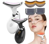 Massaggiatore Viso LED，massaggiatore viso a secco, scolpisce mento e mascella, si adatta perfettamente alla pelle e allevia la stanchezza，Compatto e portatile (A)