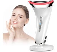 Massaggiatore Viso Lifting Antirughe Elettrico: Face Massager Con 3 Modi LED - D