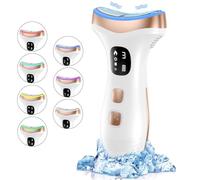 PKBD Massaggiatore Viso Lifting Elettrico Antirughe: Dispositivo di Bellezza a 15℃ del Freddo e 45℃ Terapia del Caldo - Face Massager con 4 Modi 7 LED - EMS Lifting Gua Sha Massaggio Collo Viso
