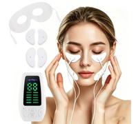 Massaggiatore Viso,Radiofrequenza Viso,Dispositivo di Bellezza Antirughe, Contorno Occhi e Rilassamento Viso,10 Modalità + 30 Intensità, Attenua le Imperfezioni