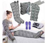 Massaggiatore Widppsopt per gambe e drenaggio linfatico, massaggiatore elettrico a compressione d'aria, per la circolazione, fasce per braccia, gambe, vita e piedi, stivali per pressoterapia