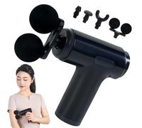 Massaggiatori Muscolari per il Benessere | Massaggiatore A Percussione Con 2 Testine - Dispositivo Elettrico Portatile per Allenamento Fitness e Rilassamento