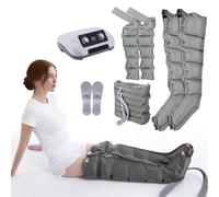 Massaggiatori per gambe per dolore e circolazione, dispositivo a onde pneumatiche per massaggiatore per gambe a 6 cavità, pressoterapia e drenaggio linfatico, circolazione elettrica per migl