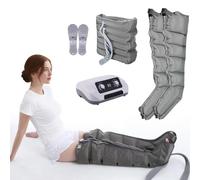 Massaggiatori per gambe per dolore e circolazione, dispositivo a onde pneumatiche per massaggiatore per gambe a 6 cavità, pressoterapia e drenaggio linfatico, circolazione elettrica per migl