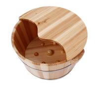 Massaggiatori per piedi Secchio per pediluvio in legno Bacinella per pedicure, fumigazione sana per i piedi in legno massello, Botte per pediluvio in legno per pediluvio, Lavabo per la casa