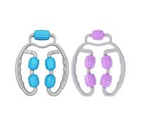Massaggiatori portatili Trigger Point Roller Massager Tool: 2 pezzi Massaggiatore domestico Rullo muscolare portatile Massaggio manuale Massaggiatore for gambe Regali for avambraccio Gomito Mano Massa