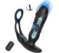 Massaggiatori prostrati a 10 modalità e recupero one-touch in morbido silicone portatile facile da indossare potente silenzioso e impermeabile splendidamente confezionato uomo donna