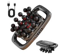 Massaggio a 16 teste, 30 livelli di intensità regolabile, massaggiatore leggero, per la crescita dei capelli, tessuto muscolare profondo, gambe, schiena, spalle, braccia, relax