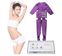 Massaggio a Compressione per Gambe, Braccia e Schiena - Drenaggio Linfatico e Relax Muscolare con 7 Livelli Pressione, 6 Programmi - Dispositivo Pressoterapia Silenzioso per Casa