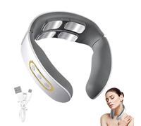 Massaggio Cervical - Massaggio Cervicale portatile con riscaldamento, 6 modalità e 9 intensità, per la casa, massaggiatore, massaggiatore per collo e spalle, ideale per ufficio, viaggi e regali