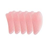 Massaggio con pietre naturali Ghiaccio Quarzo rosa Massaggiatore Viso Collo Terapia Raschietto Massaggiatore sanitario for viso collo Corpo Guasha 5 pezzi,5 pezzi-verde decorazione della stanza (Colo