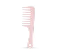 Massaggio del cuoio capelluto portatile Pettine a denti larghi Parrucchiere antistatico Spazzola for capelli rosa Uso asciutto e bagnato Pettini for capelli a denti fini ABS Ragazze(B1)