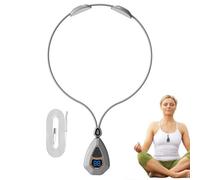 Massaggio elettrico al collo con impulsi - Massaggiatore per linfonodi EMS | dispositivo di massaggio al collo riscaldato | da stress e stress, massaggiatore rilassante per il collo, terapi