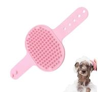 Massaggio Grooming Brush, Pet Shedding Comb, Rubber with Adjustable Feature, Large Bath Scrubber 26.2x12.5cm, Curry Tool with Practical Style, Soothing Groomer for Long and Short Hair