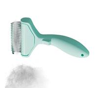 Massaggio Grooming Comb, Curved Pet Coat Comb for Knots, Long Loose Thick Brush for Kitten Bathroom Living Room Shelter Travel, and Hair Detangling Grooming Tool