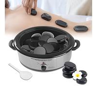 Massaggio Hot Stone, dispositivo di riscaldamento digitale, set da 6 l, con cazzuola, dispositivo di riscaldamento