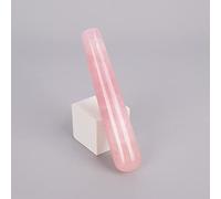 Massaggio in pietra naturale Penna al quarzo in cristallo Gua Sha Yoni Bacchetta Strumento di bellezza 110 mm, opalite (Color : Rose Quartz)