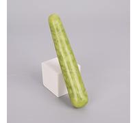 Massaggio in pietra naturale Penna al quarzo in cristallo Gua Sha Yoni Bacchetta Strumento di bellezza 110 mm, opalite (Color : Helu Jade)