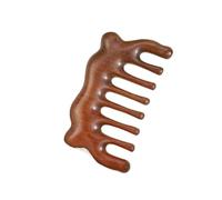Massaggio meridiano in legno pettine testa viso cuoio capelluto Gua Sha massaggiatore di sandalo dente largo Guasha raschiante corpo(B)