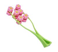 Massaggio per il viso Roller - 22 x 6 x 3 cm Convenient Y-Shaped Handheld Face Massager, 66 g Lightweight 3D Flower Roller, Effortless Manual Relaxation Equipment For Women And Girls