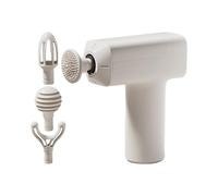 Massaggio Per Terapia Dei Tessuti Profondi, Per Rilassamento Fasciale, Massaggiatore Ricaricabile Silenzioso con 4 Testine per Palestra Sport Casa Viaggi Ufficio