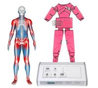 Massaggio pressoterapia corpo intero Drenaggio linfatico Macchina di bellezza Massaggiatore elettrico per braccia e collo Massaggiatore circolatorio a compressione d'aria Intensità regolabile,Pink