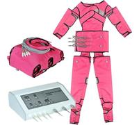 Massaggio Pressoterapico per Tutto Il Corpo Massaggiatore Linfodrenante,Massaggiatore Elettrico per Gambe,Collo E Braccio,Massaggiatore per Circolazione a Compressione D'aria,Pink