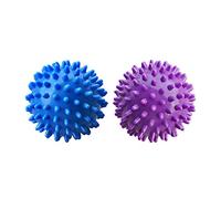 Massaggio professionale palla piede massaggiatore piede rullo a punta per tessuto profondo trigger point fascite plantare, riflessologia stress terapia miofasciale (blu + viola)