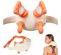 Masseur Cervical 4D Avec Chaleur, Masseur Dos Et Cervicales Pour La Nuque Et Les Épaules, Appareil De Massage Portable Idéal Pour Voyager
