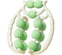 Masseur De Mollet - Rullo massaggiatore per gambe a 360°, 10 x 11 cm, in EVA e polipropilene, con 9 sfere massaggianti, per donne, con manico antiscivolo, per rilassarsi, modellare (verde nuovo)