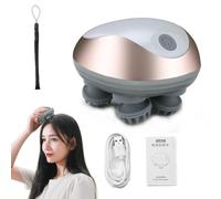 Masseur Della Testa Elettrica - Masseur Del Cuoio Capelluto Automatico, Massaggiatore Vibrante Ricaricabile Per Capelli | Asciugacapelli Portatile Impermeabile, Fascia Multifunzionale Portatile