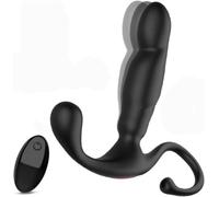 Masseur prostatique en silicone, 10 modes de puissants rechargeables par USB, lavable à l'eau, stimulateur de qualité U/G, sextoy