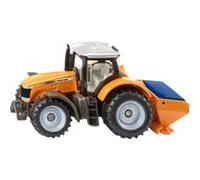 Siku 1563, Massey Ferguson con spargisale, Metallo/Plastica, Arancione, Trattore giocattolo per bambini, Incl. spargisale, Cabina rimovibile