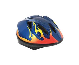 Massi Child Ray Blu/Fuoco Casco per Ciclismo Bambini, Bambini, 52-56cm