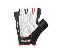 Massi Classic - Guanti da Ciclismo Unisex, Colore Bianco/Rosso, Taglia L