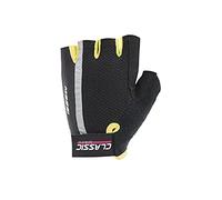 Massi Classic - Guanti da Ciclismo Unisex, Colore Nero/Giallo Fluoro, Taglia M