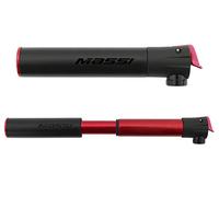 Massi CM 31 Pompa per Bicicletta Doppia valvola, Sport e all'aperto, Nero/Rosso, 140 mm