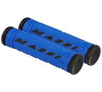Massi Comp Double Density - Impugnature per Bicicletta, Colore Azzurro/Nero