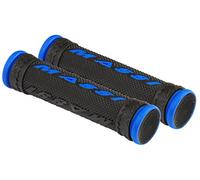 Massi Comp Double Density - Impugnature per Bicicletta, Colore Nero/Azzurro